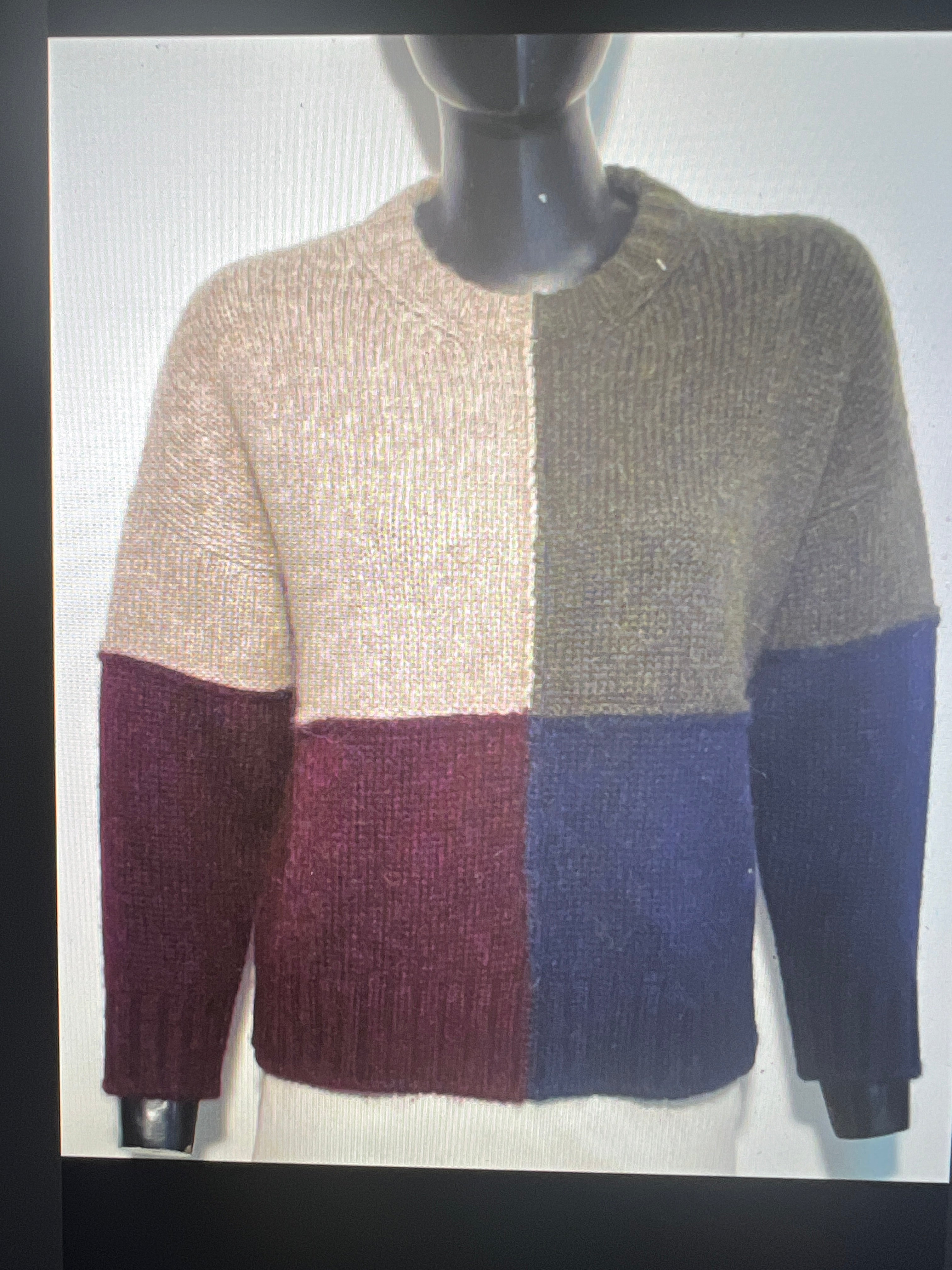 Color block sweater