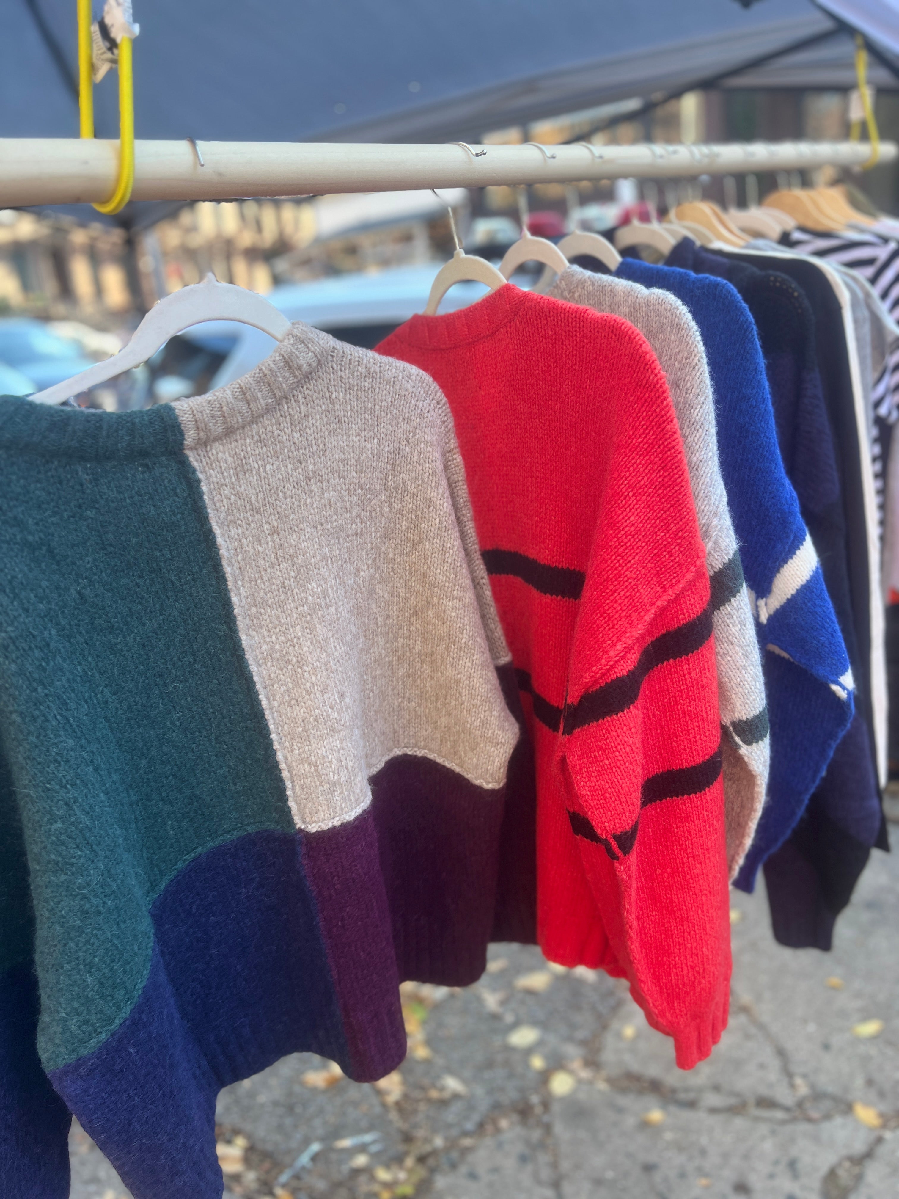 Color block sweater