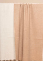 Load image into Gallery viewer, Double Face Reversible Throw with Twisted Fringe
