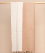 Load image into Gallery viewer, Double Face Reversible Throw with Twisted Fringe
