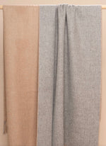 Load image into Gallery viewer, Double Face Reversible Throw with Twisted Fringe
