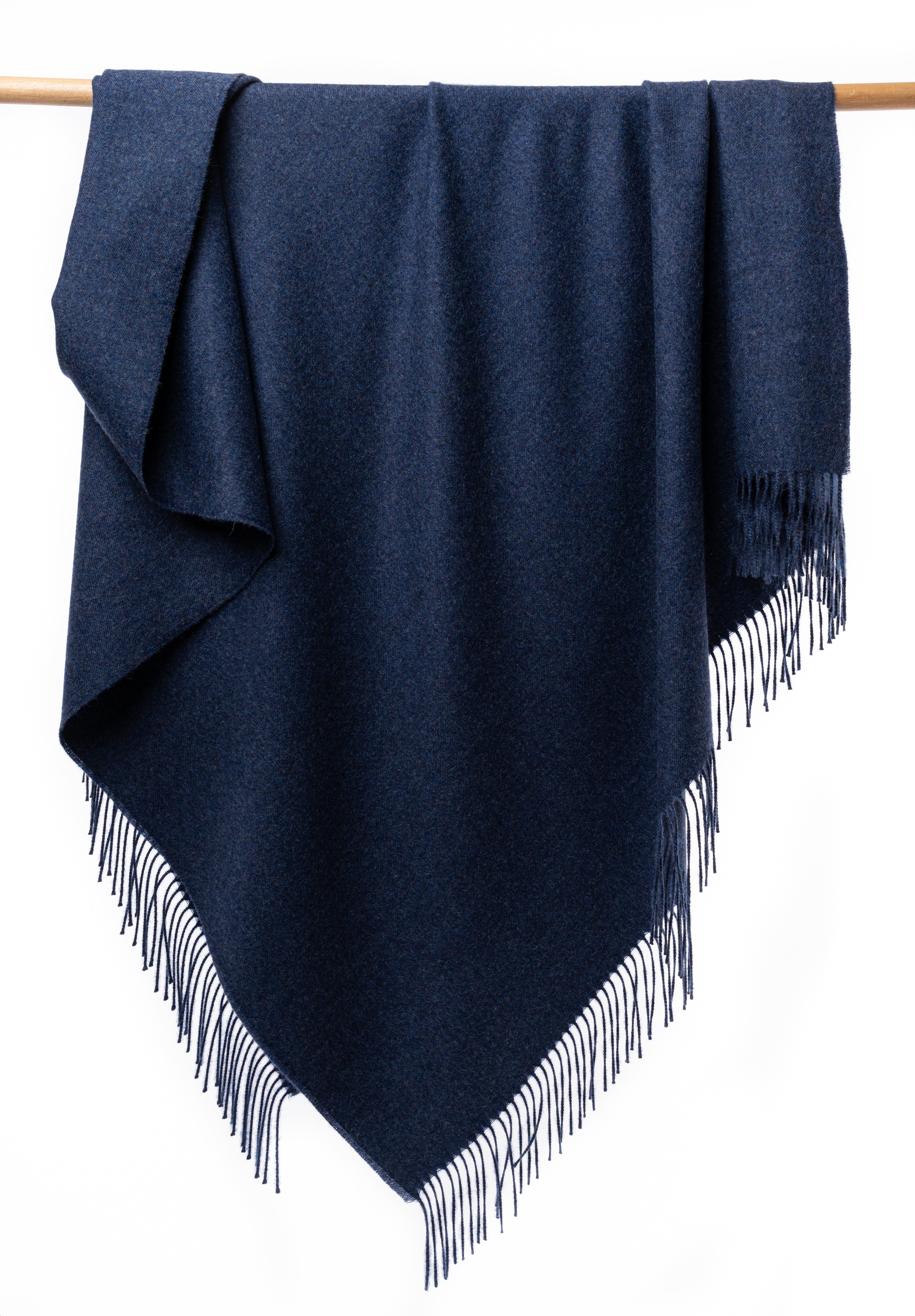 Alpaca Blanket - Plain (Navy )