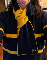 Load image into Gallery viewer, GO BLUE Double Sided Cashmere Scarf

