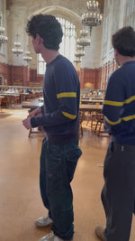 Load and play video in Gallery viewer, Cashmere Sweater Northwestern / NYU
