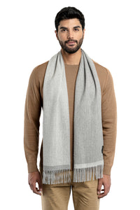 Alpaca Scarf - Reversible (Grey)