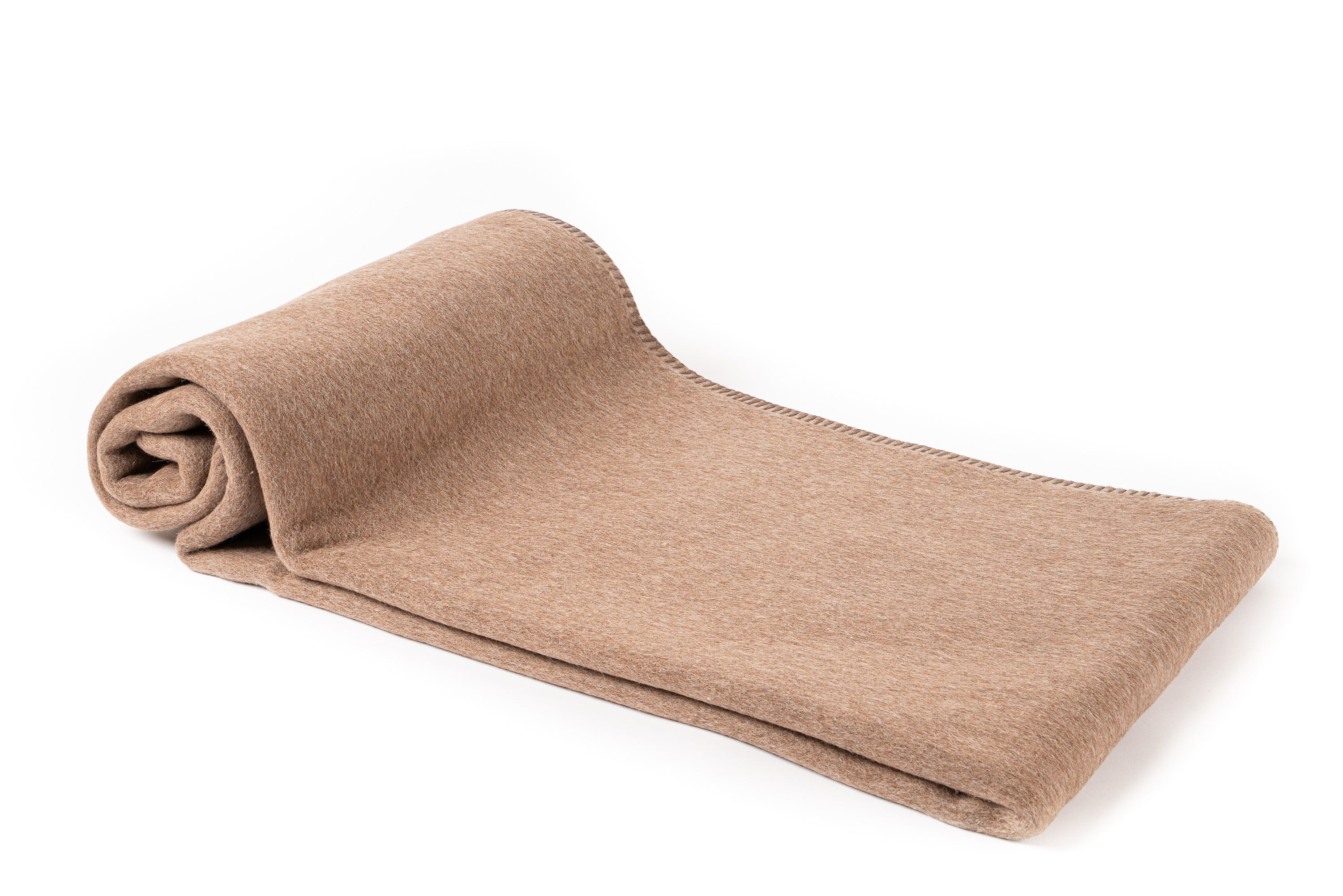 Alpaca Blanket - Blended (Tan) - Single