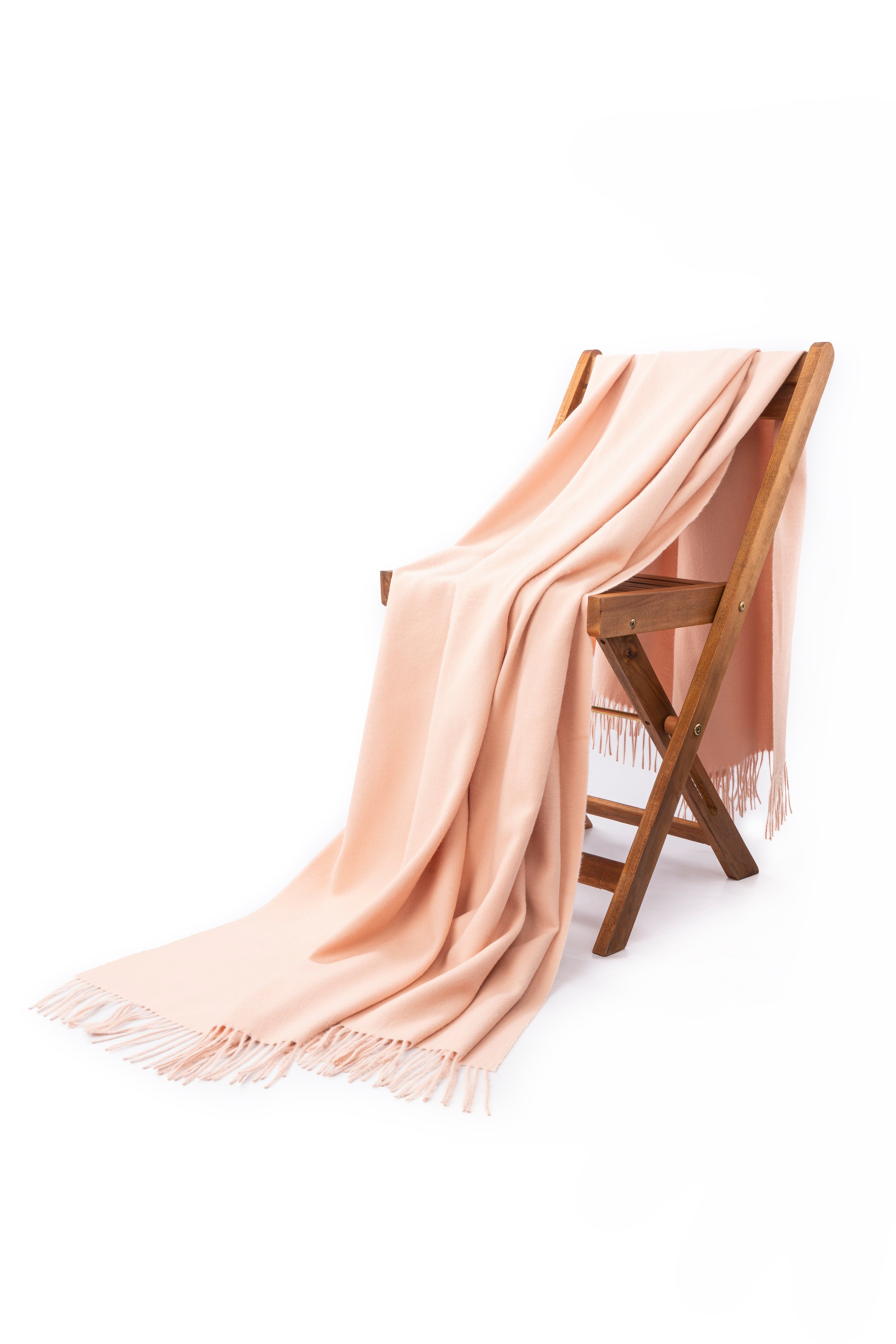 Alpaca Blanket - Plain (Peach)