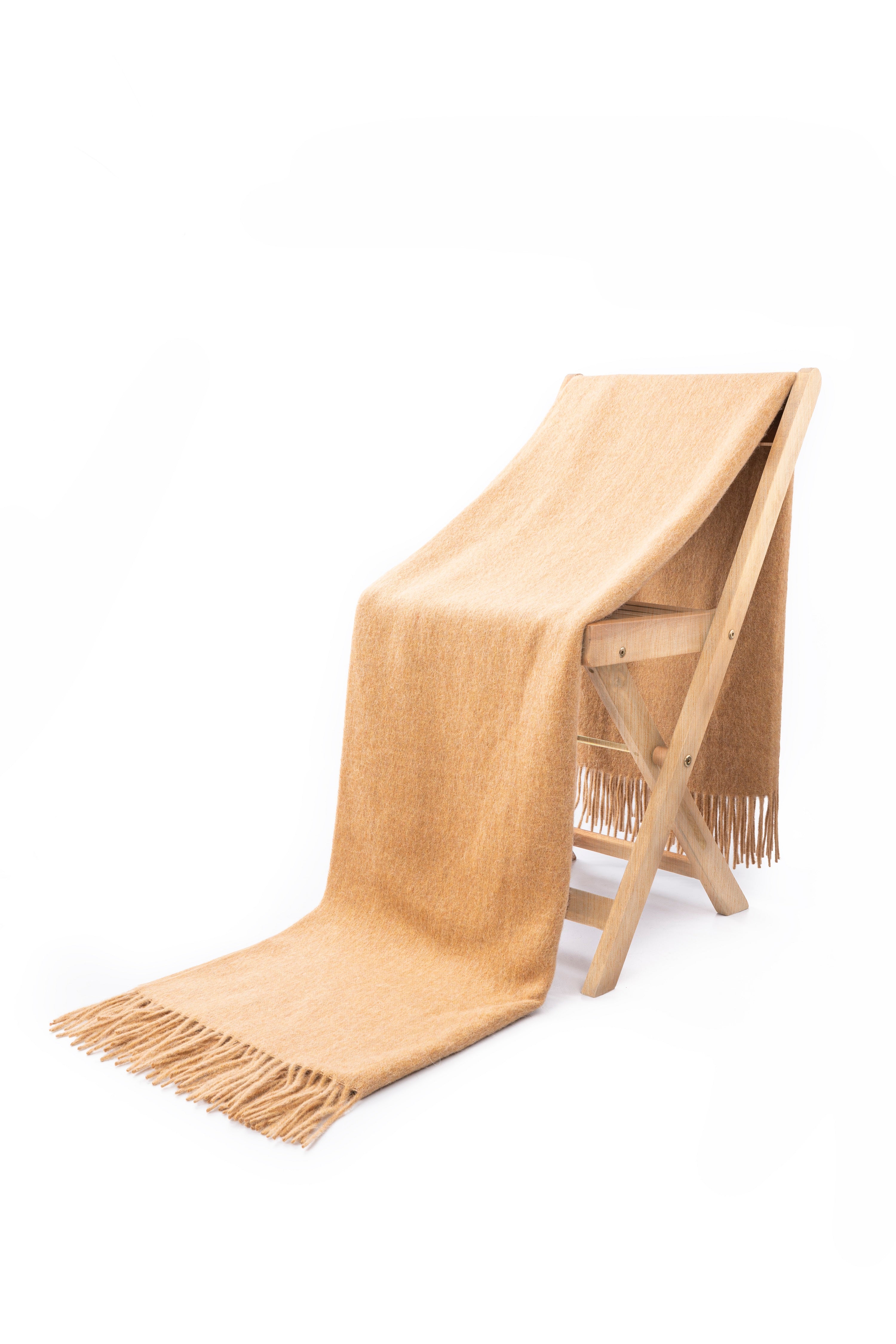 Alpaca Blanket - Plain (Tan)