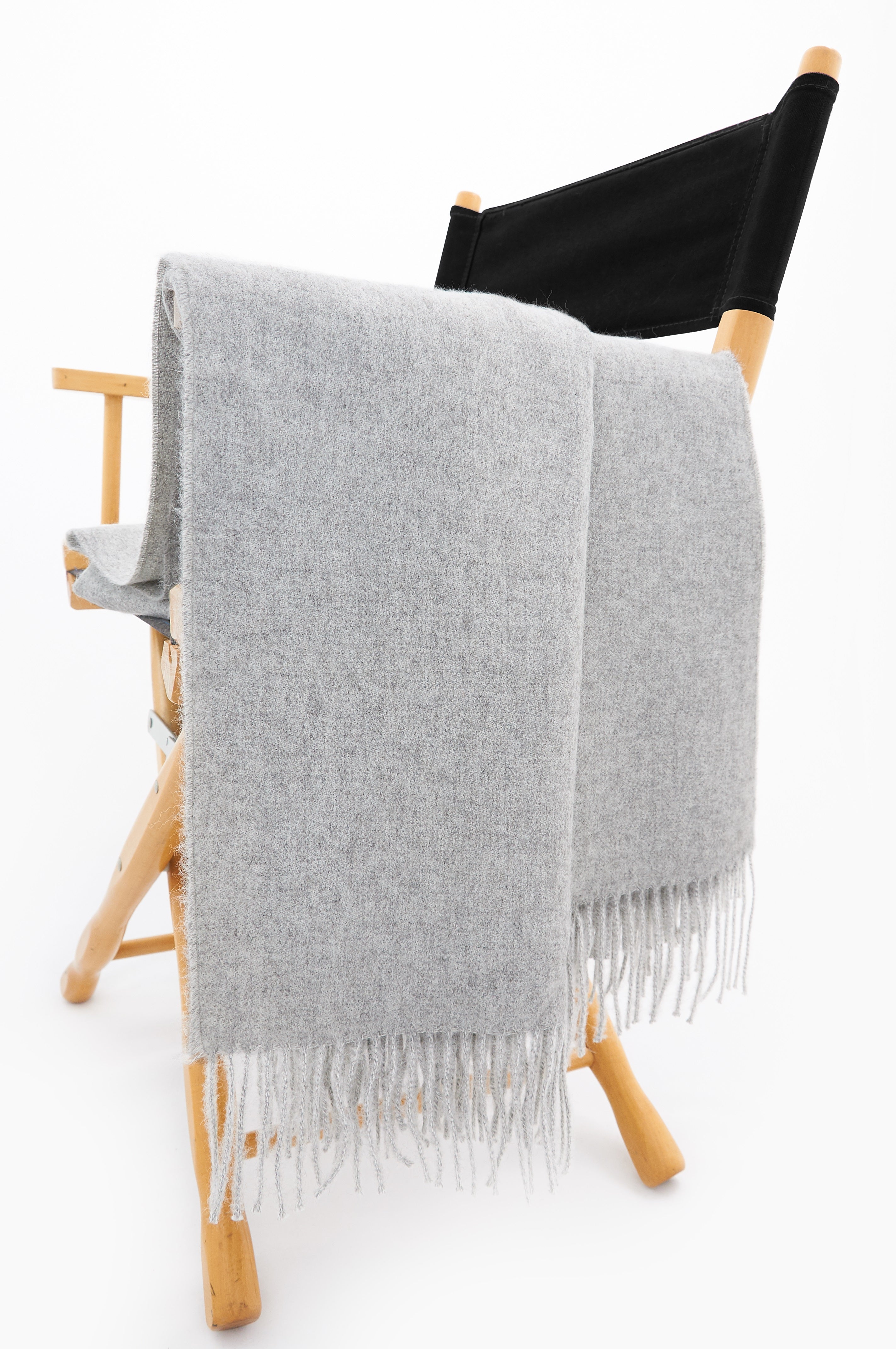 Alpaca Blanket - Eco Heather (Light Grey)