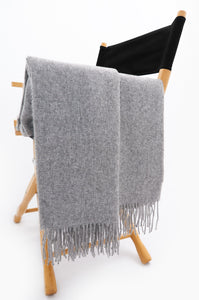 Alpaca Blanket - Eco Heather (Grey)